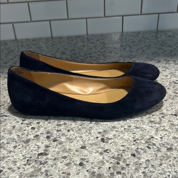 Talbots Women's Navy Suede Ballet Flats Size 6M - Picture 8 of 9